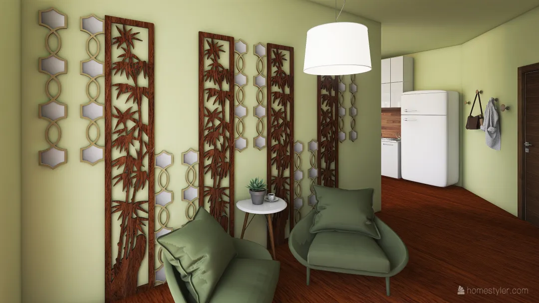Tropical Apartment 3d design renderings