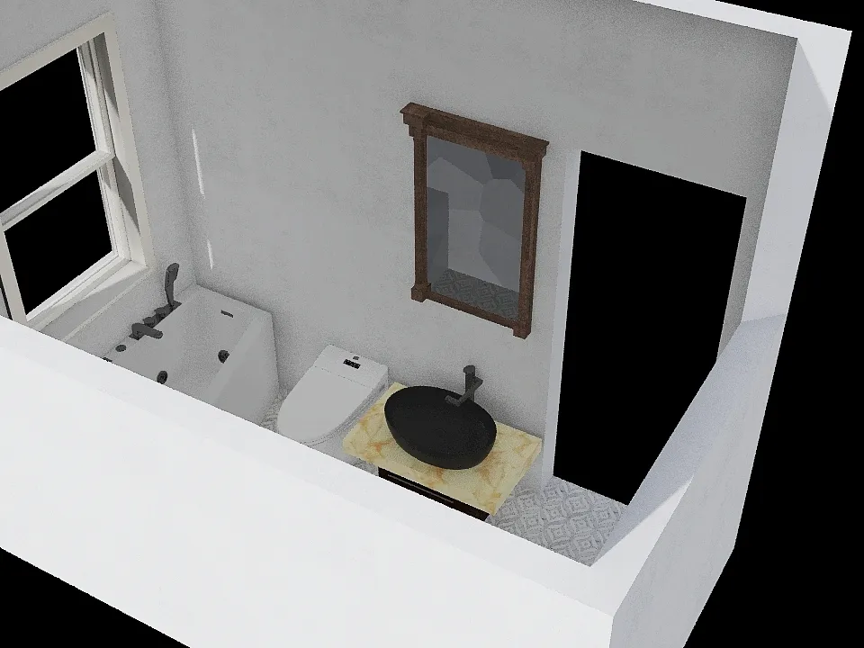 bathroom layout 3d design renderings