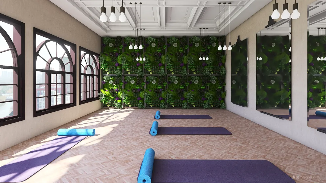 Yoga Studio 3d design renderings