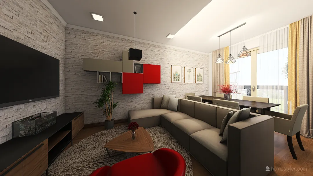 Apartamento São Jorge 3d design renderings