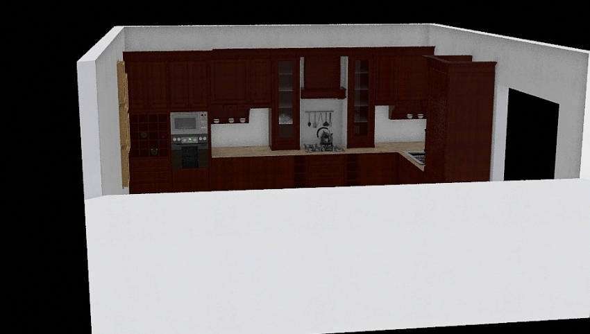 kitchen layout 3d design picture 28.42