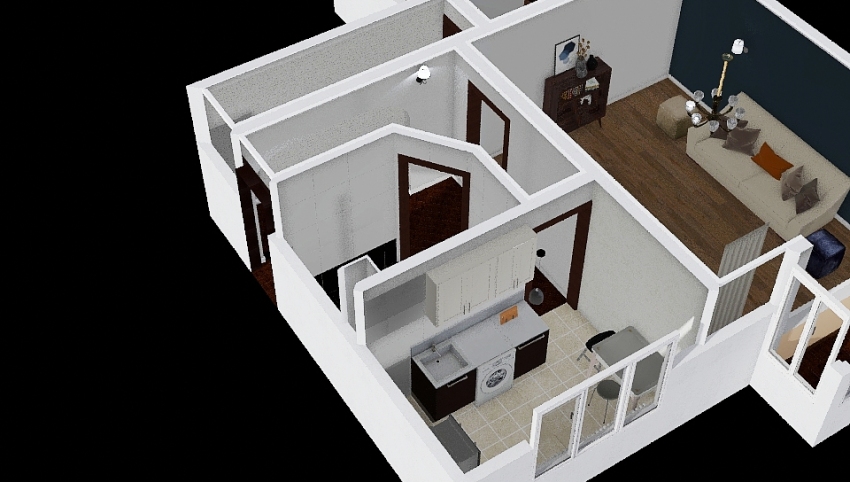 My house Variant Modern A 3d design picture 65.77