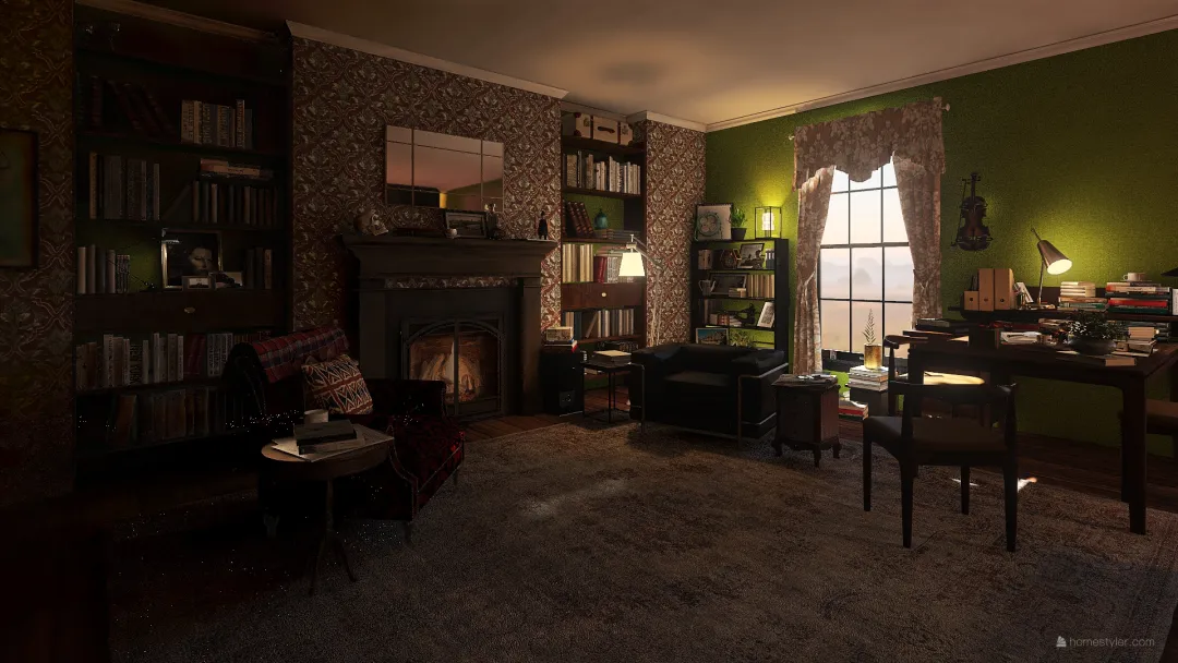Sherlock Holmes's House 3d design renderings