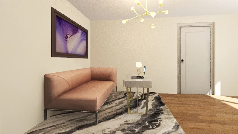 Personal Lounge Area 3d design renderings