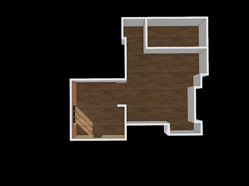 piantina casa con muro 3d design renderings