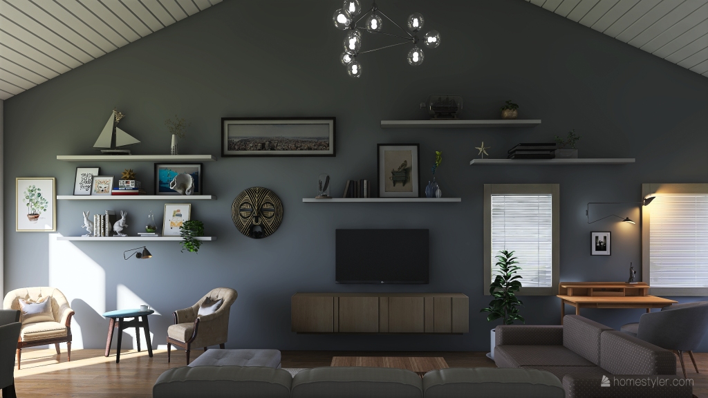 CLaudia's Living room 2 3d design renderings