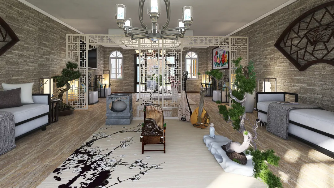 BABA NYONYA HOUSE DESIGN ( Ground Floor Level ) 3d design renderings