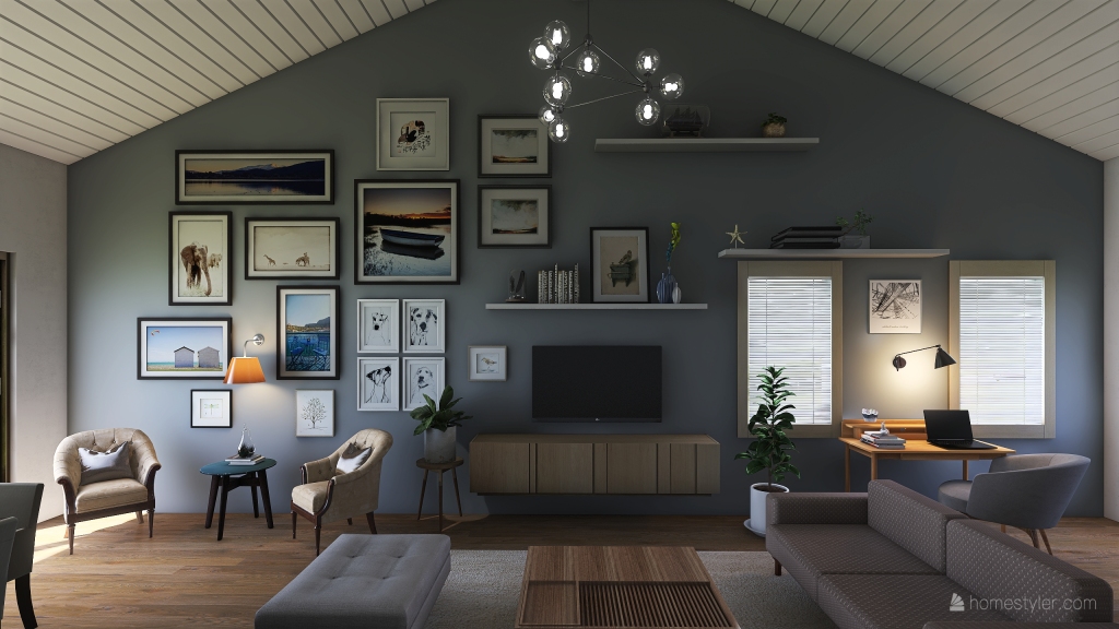 CLaudia's Living room 1 3d design renderings
