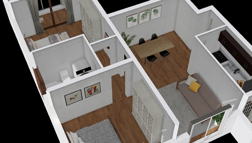 Appartamento moderno 3d design picture 80.65