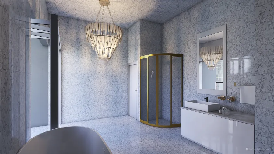 Bathroom(A) 3d design renderings