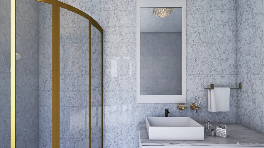 Bathroom(A) 3d design renderings