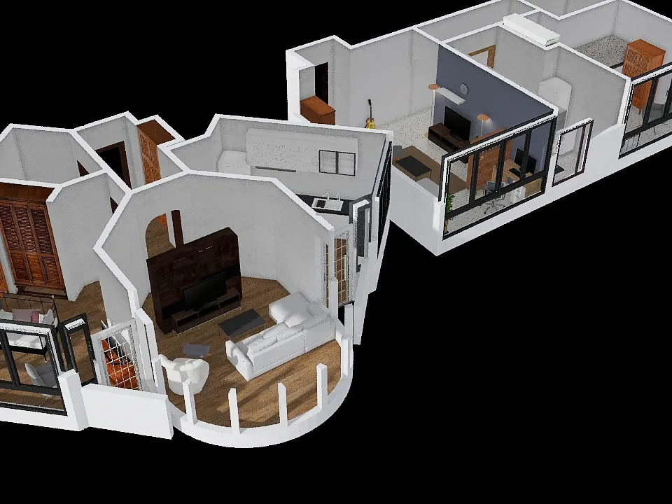 apartment comparison 3d design renderings