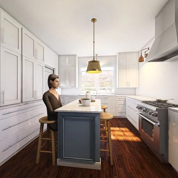 1207 Kitchen Door to Mudroom 3d design renderings