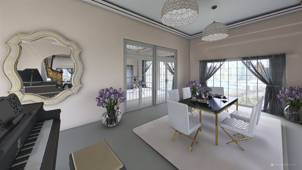 Diningh Room 3d design renderings