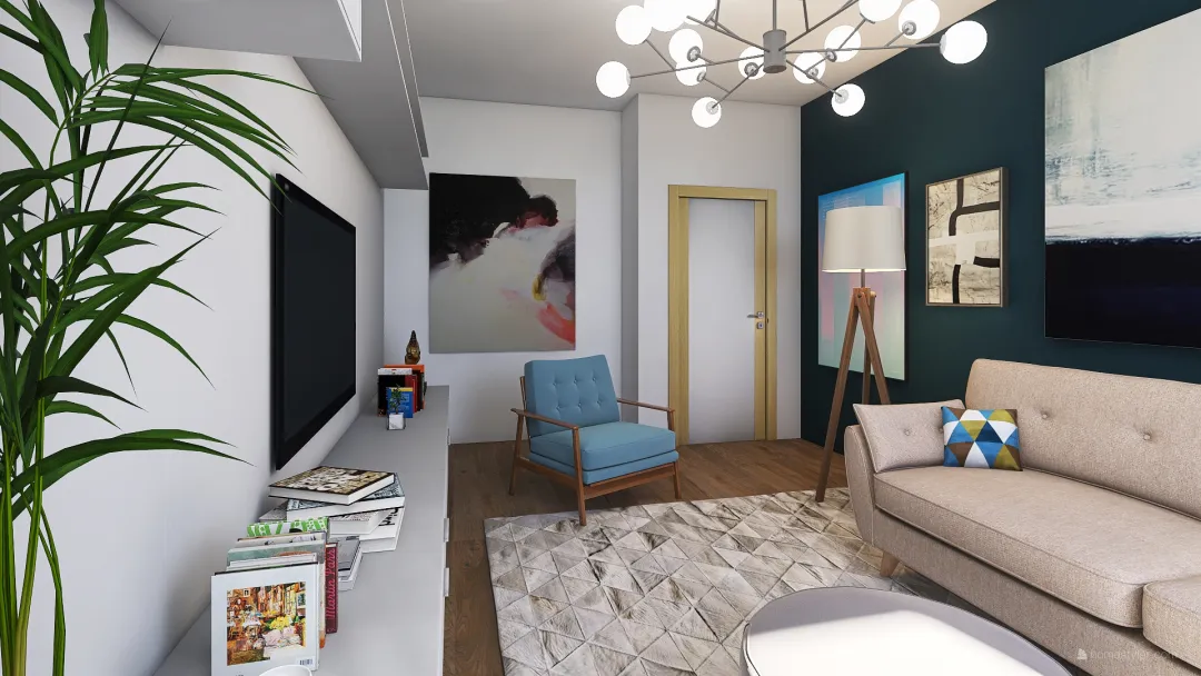 mieszkanie w bloku 3d design renderings
