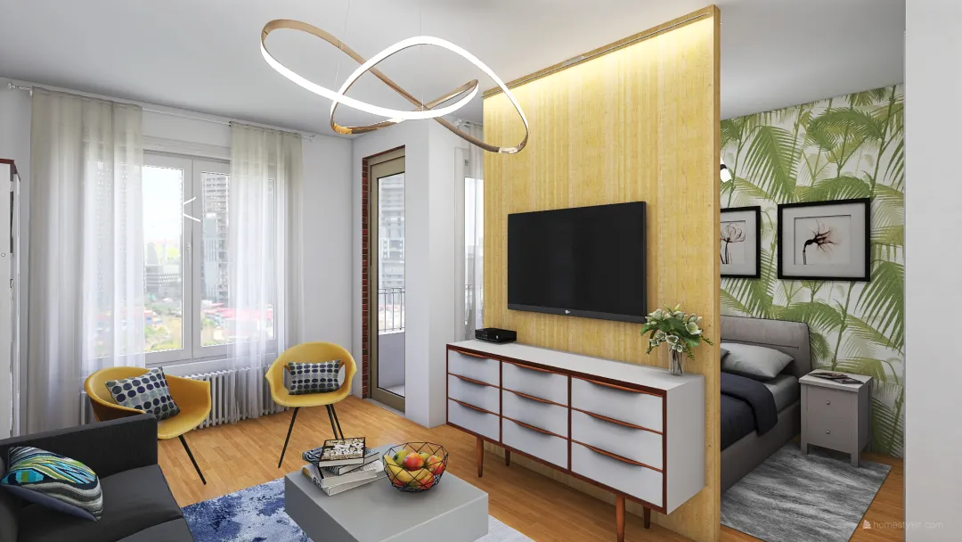 Small apartment ZK 3d design renderings