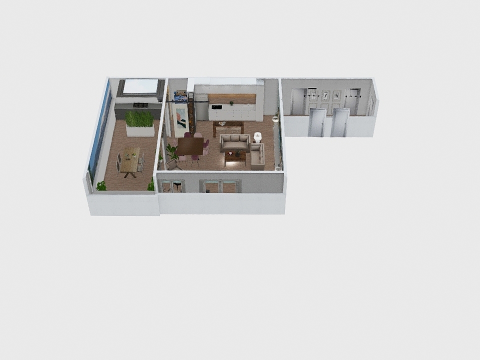 #SALON GUSTAVO nuevo 3d design renderings