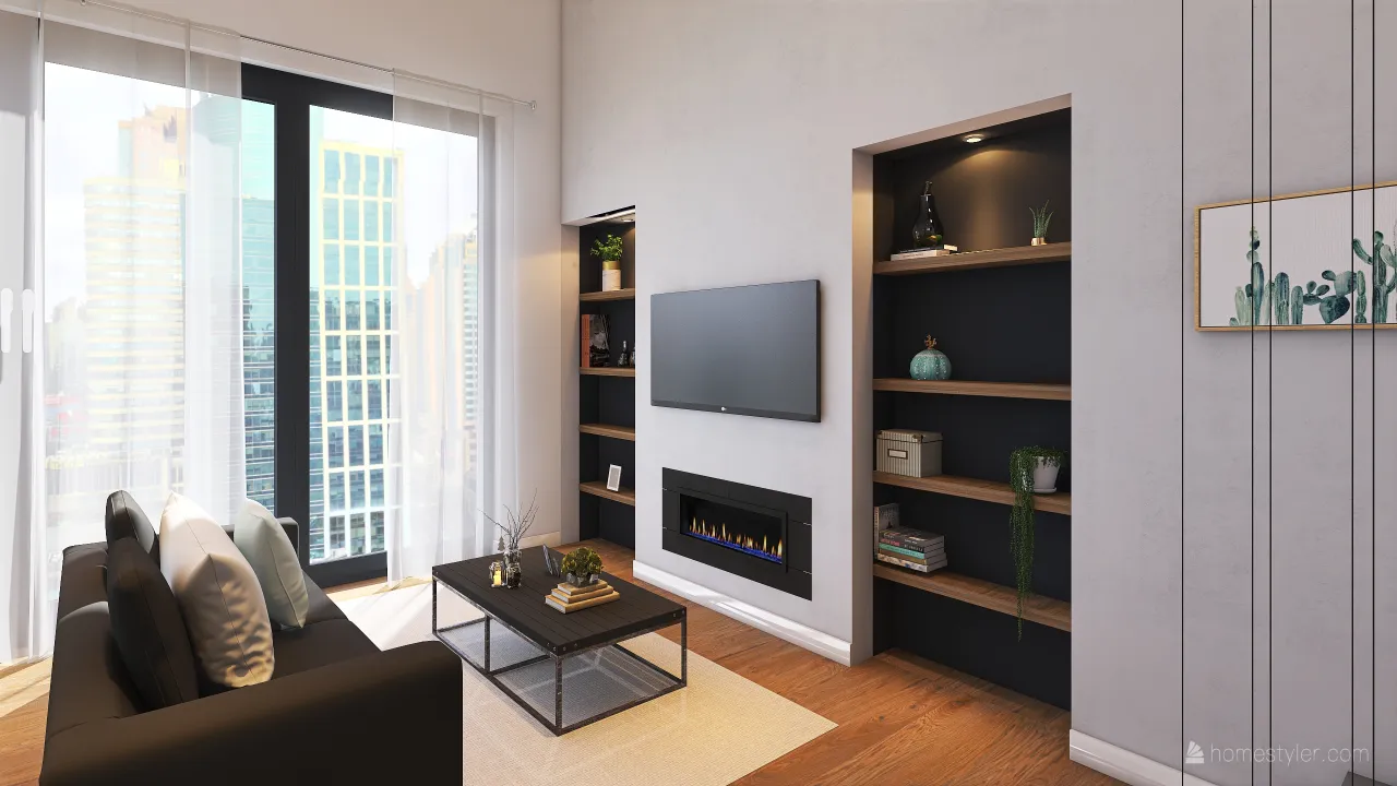 Apartamento duplex 3d design renderings