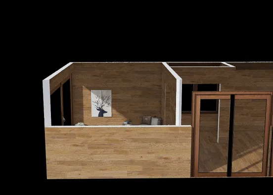 small cabin living.. Design Rendering