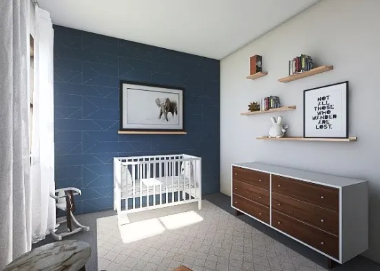 Andrea's Baby Room Design Rendering