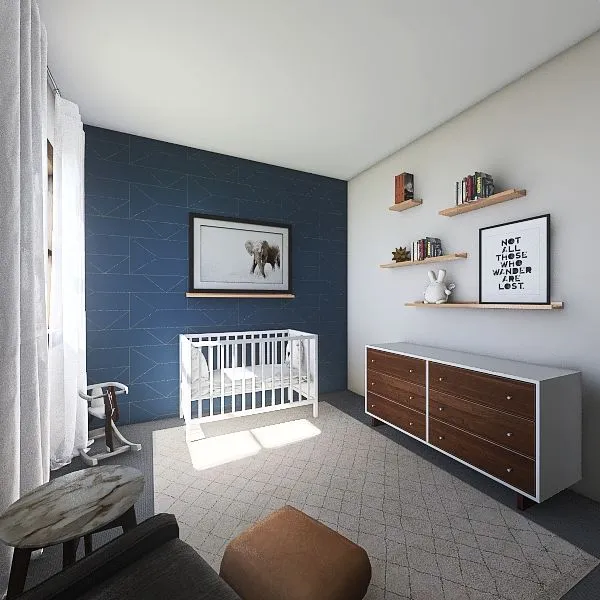Andrea's Baby Room 3d design renderings