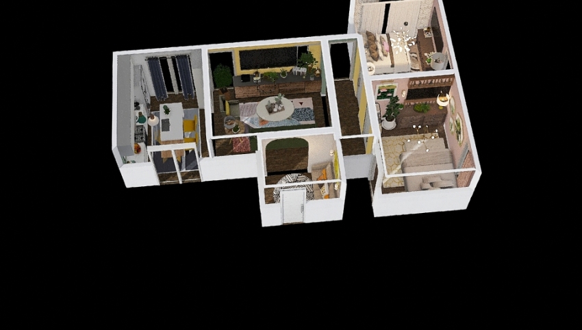 An Apartment for me and my Bestie 3d design picture 64.68