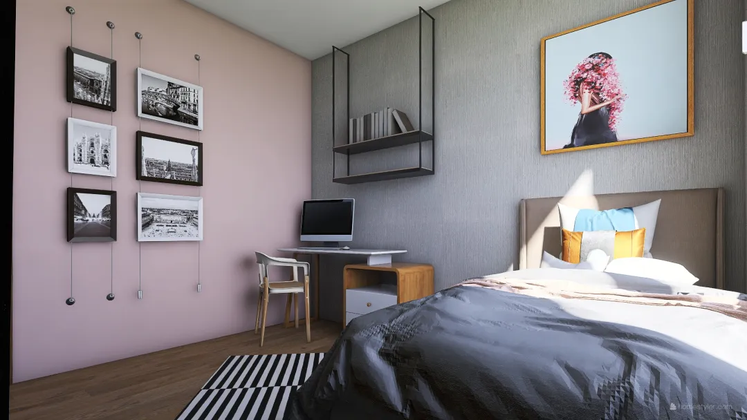 Sara´s Bedroom 3d design renderings