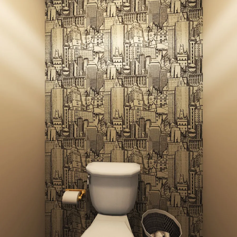 Toilet Room 3d design renderings