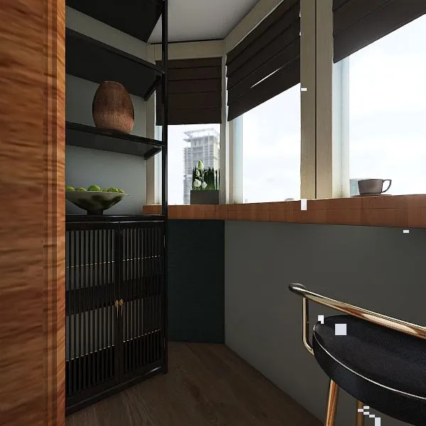 Kitchen balcon2 3d design renderings