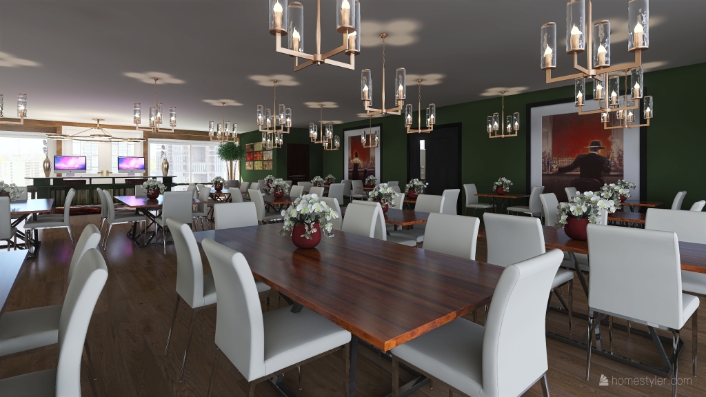 Main Dining Room 3d design renderings