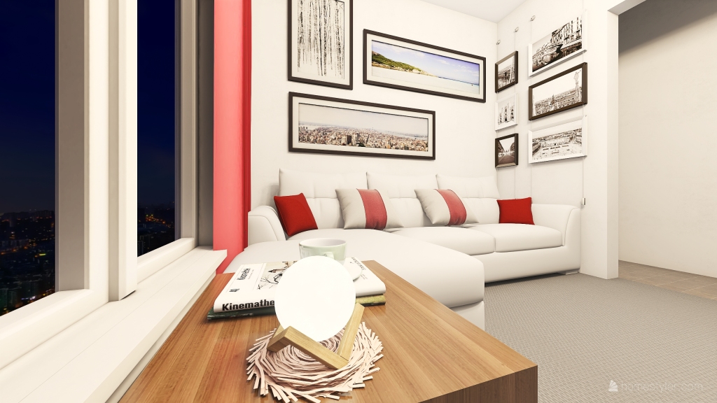 Sala de Vivienda 3d design renderings