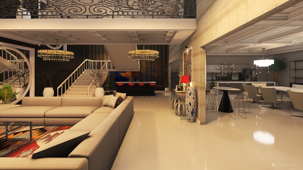 Casa Interior 3d design renderings