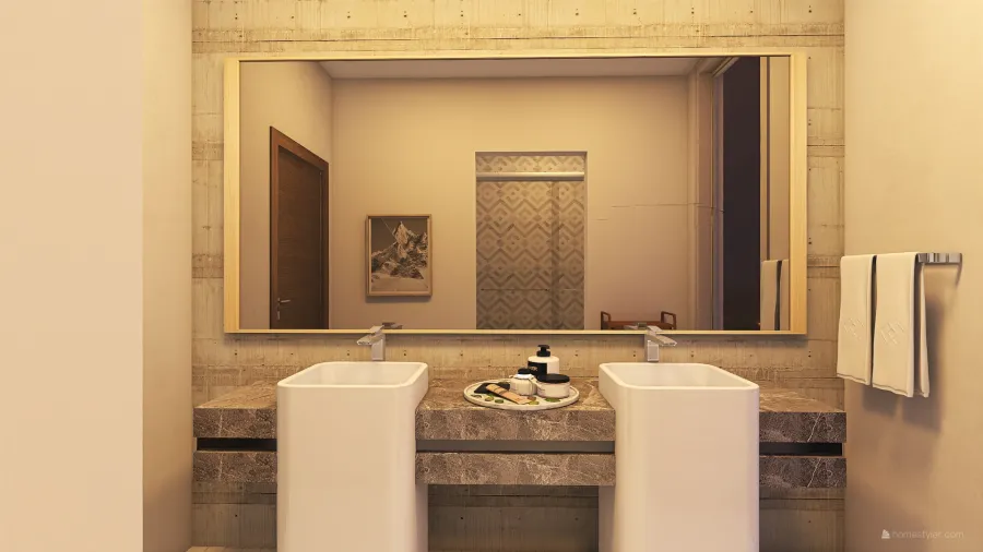 Regadera y baño 3d design renderings