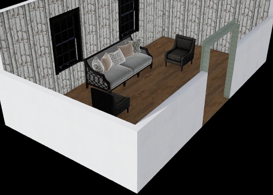 living room1 Design Rendering
