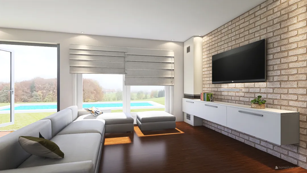Gran villa de 3 dormitorios 3d design renderings