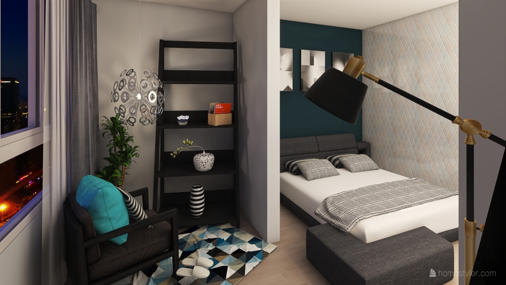 1спальня 3d design renderings