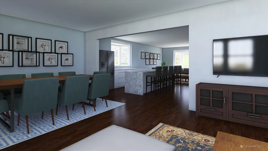 Living / Kitchen - Dream 2 3d design renderings