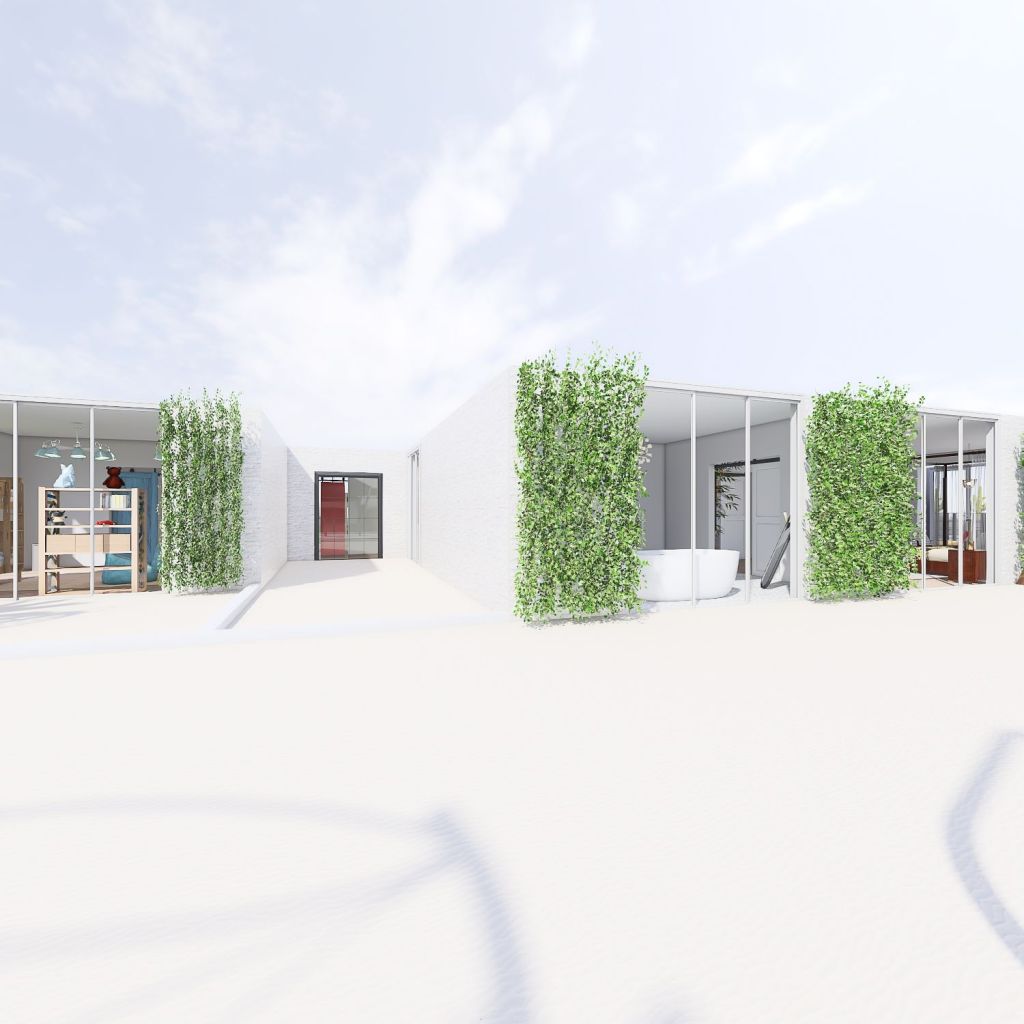 Home in the Hamptons 3d design renderings