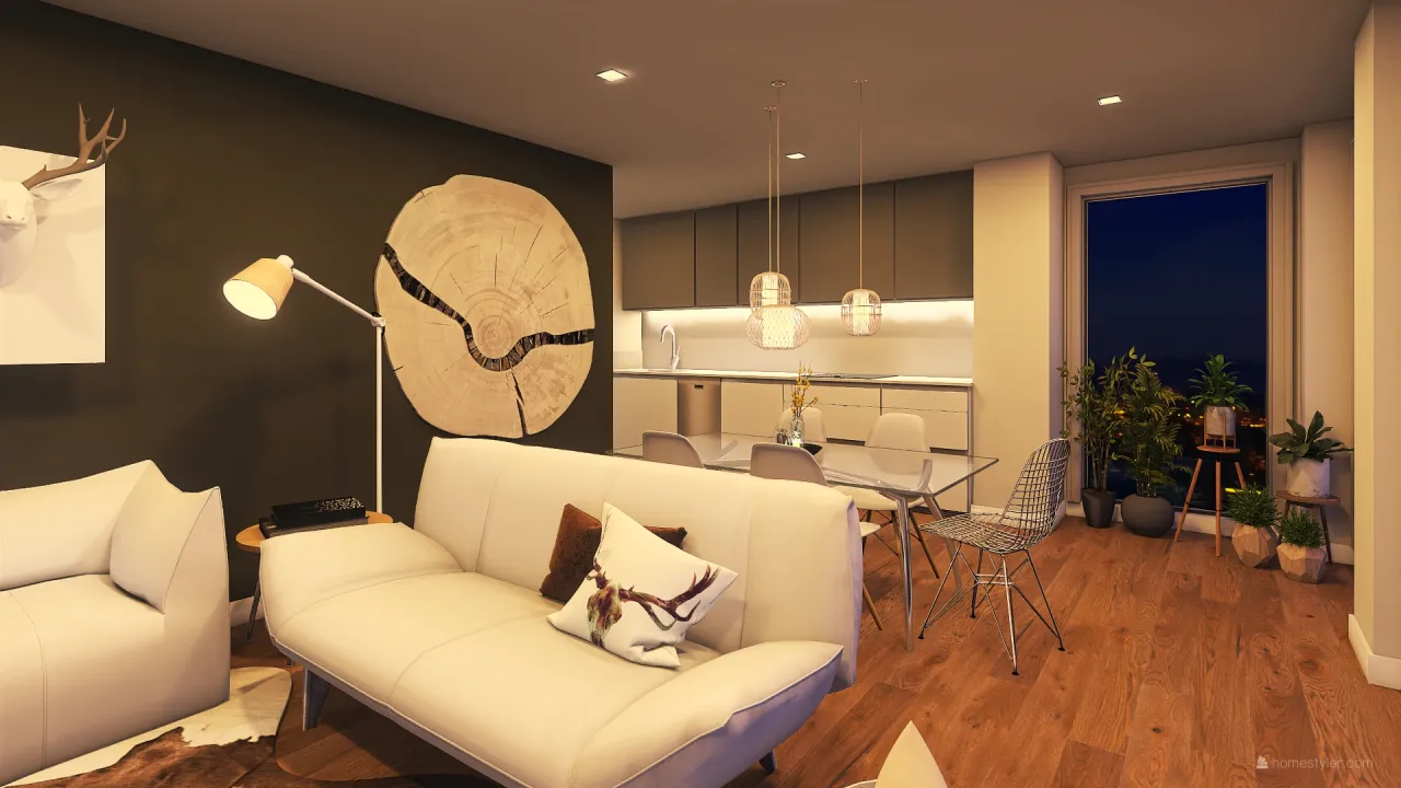 atico loft barcelona 3d design renderings