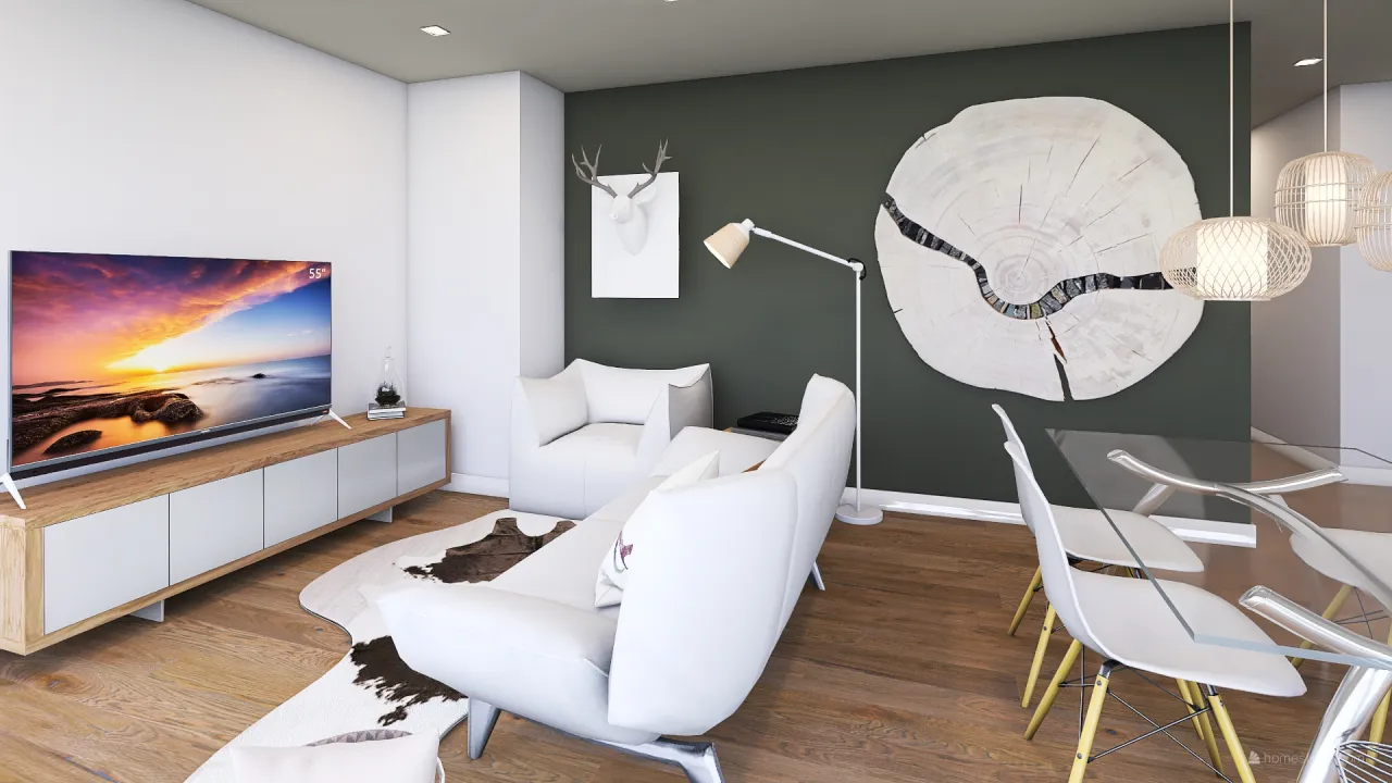 atico loft barcelona 3d design renderings
