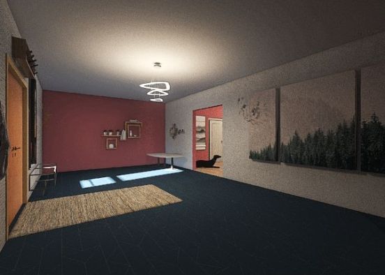 Modern Friends place to stay Design Rendering