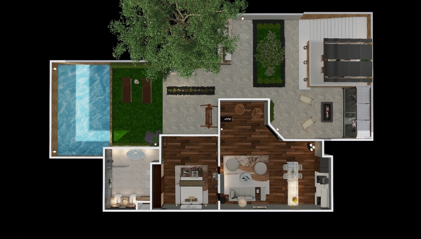 Vacation house 3d design picture 324.6