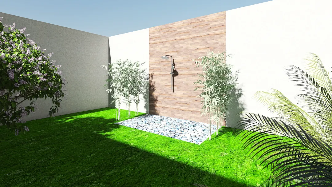 outdoor bathroom 3d design renderings