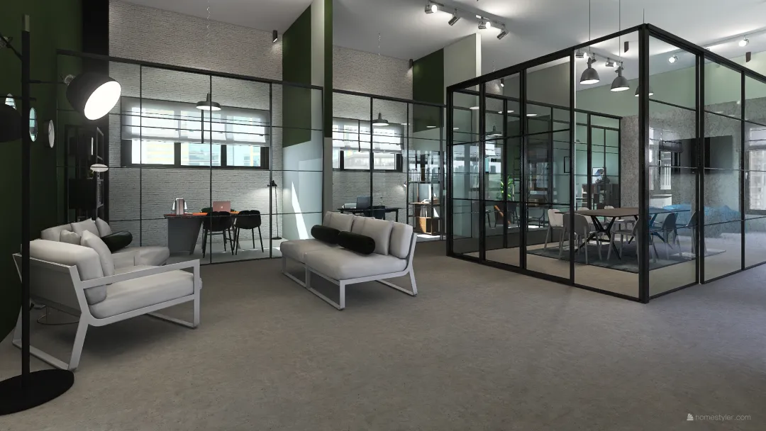 Modern Office 3d design renderings