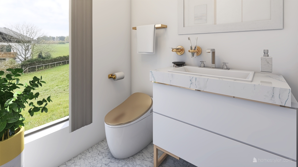 Bathroom 3d design renderings
