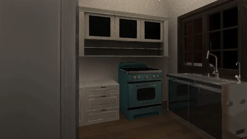 Kitchen - laundry 3d design renderings