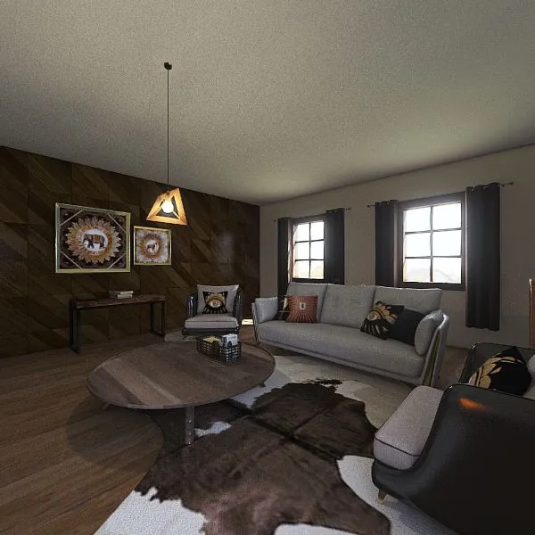 Rustic Abode 3d design renderings