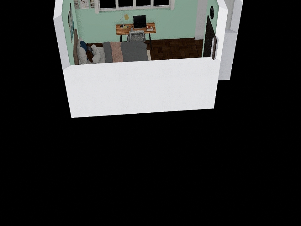meu quarto 3d design renderings