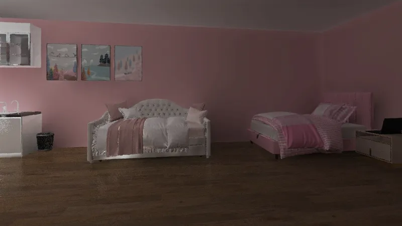 Rylie's Dorm 3d design renderings