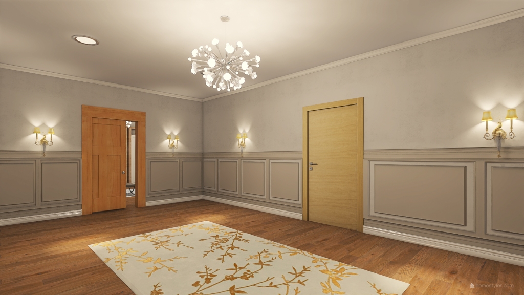 Master Bedroom Hallway 3d design renderings
